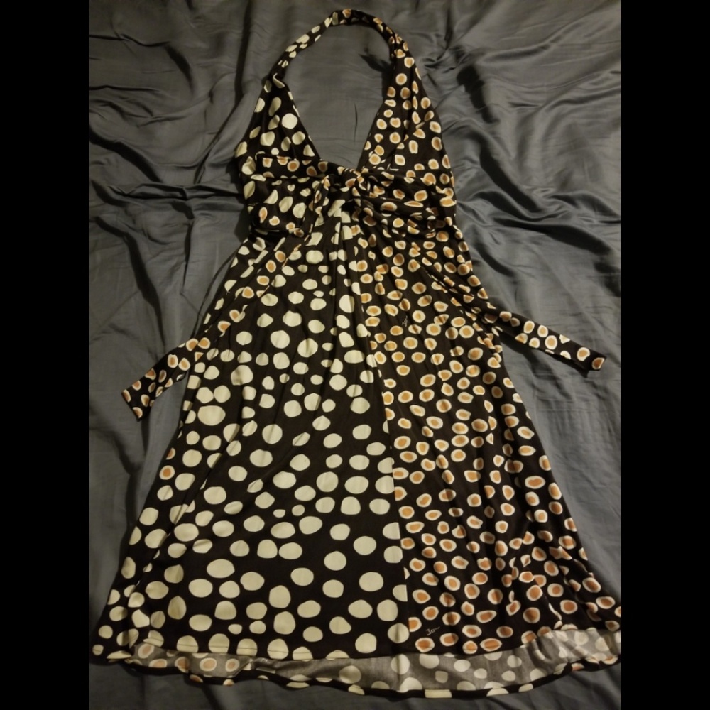 Issa London Size 4 Silk Wrap Halter Dress EUC